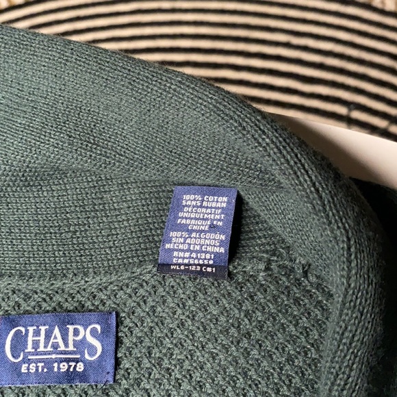 Vintage Chaps Men’s Cardigan size L - Picture 3 of 4